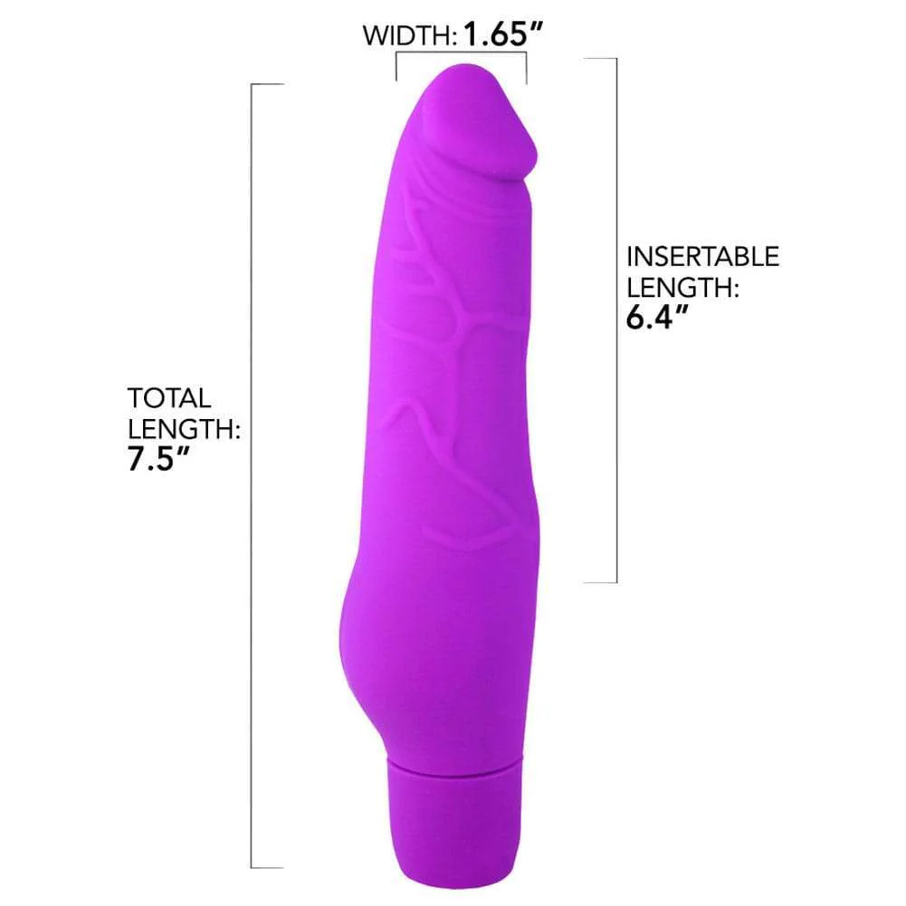Silicone Vibrating Dildo with Realistic Penis Shape - Comes with Suction Cup Attachment! - Image 11