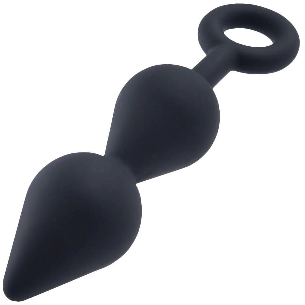 Tapered Silicone Anal Probe With Looped Base - Image 3